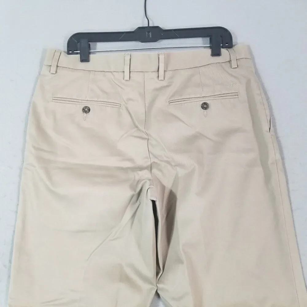 Dockers D2 signature khaki pants men's 34 x 29 beige regular fit preppy‎